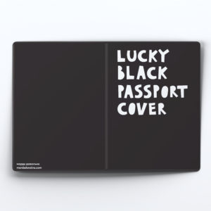 Обложка для паспорта «Lucky black passport cover»