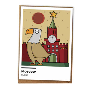 открытки Москва в магазине открыток и подарков Морда Довольна