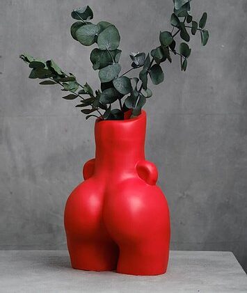 креативная ваза органайзер кашпо в форме женского силуэта