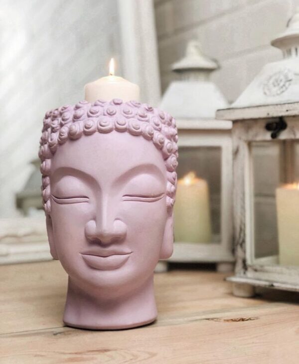 креативная ваза в форме головы Будды