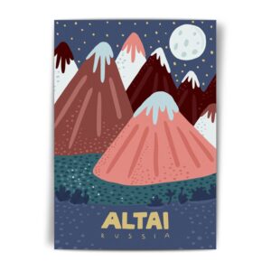 красивые и уютные сувениры про горы в Алтае